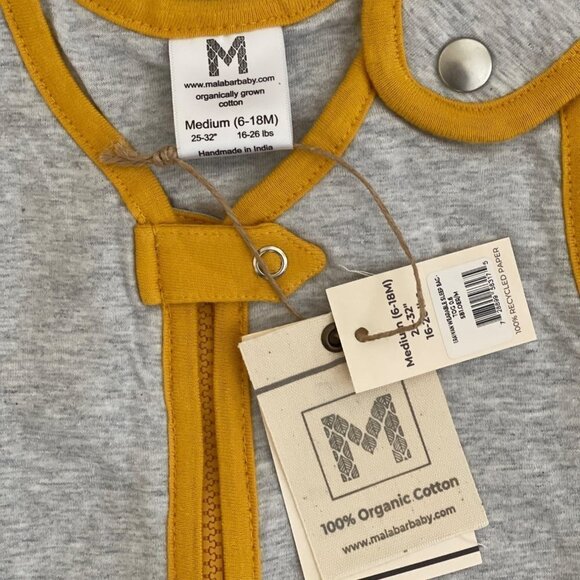 Malabar Baby Erawan Sleeping Bag Lightweight Wearable Blanket 6-18 M Organic NEW - Picture 8 of 16